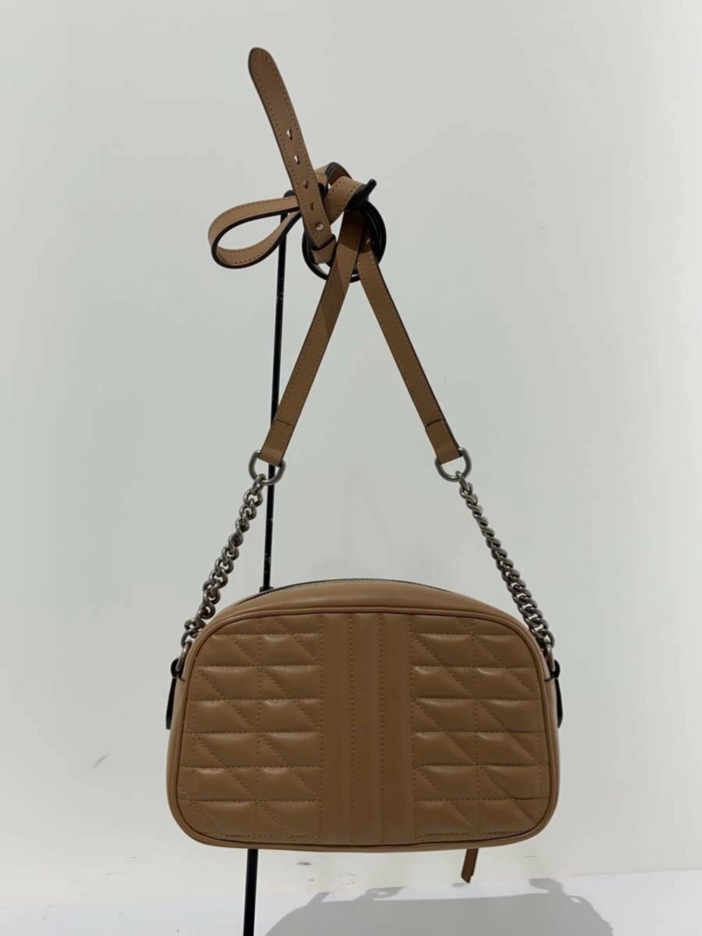 Gucci GG Marmont shoulder bag quilted beige leather Brown - Picture 3 of 6